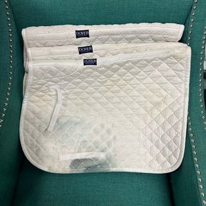 3 Dover English Saddle Pads
